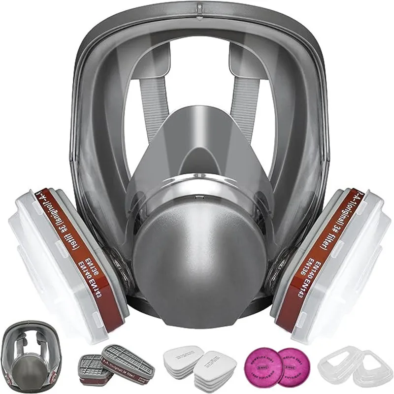 Dust Mask Construction - 6800 อุตสาหกรรมจิตรกรรม Spraying Respirator หน้ากากกรองแก๊สชุดทํางานป้องกันฝุ่น Full