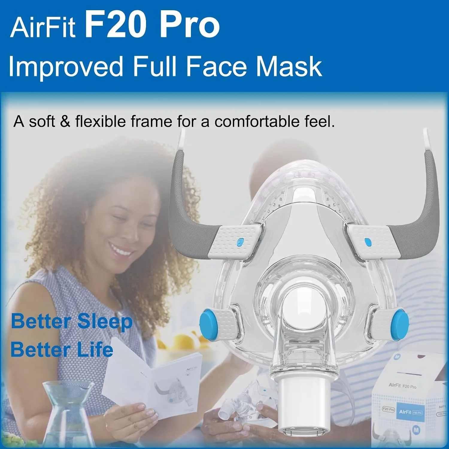 ชุดหน้ากาก AirFit F20 CPAP ครบ - Silicone Mask Bracket บทวิจารณ์และราคา